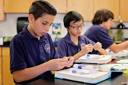 Students in Science Lab