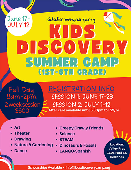 Kids Discovery Summer Camp (1st-6th grade) flyer