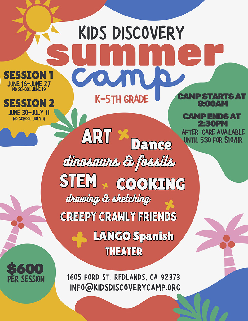 Kids Discovery Summer Camp flyer